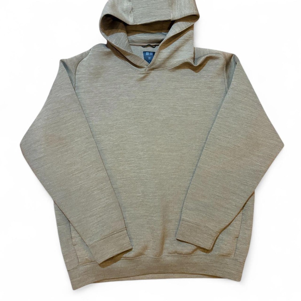 UNIQLO Men Pullover Hoodie Brown Long Sleeve Sweatshirt XL